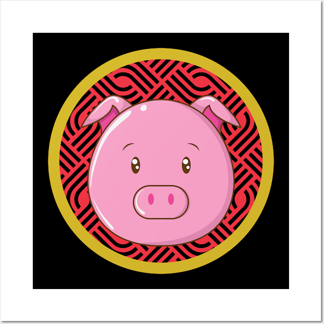 Pig Chinese zodiac Wall Art by dieEinsteiger